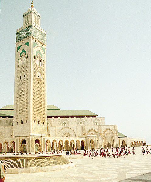 Le minaret de la Grande Mosqu�e. 