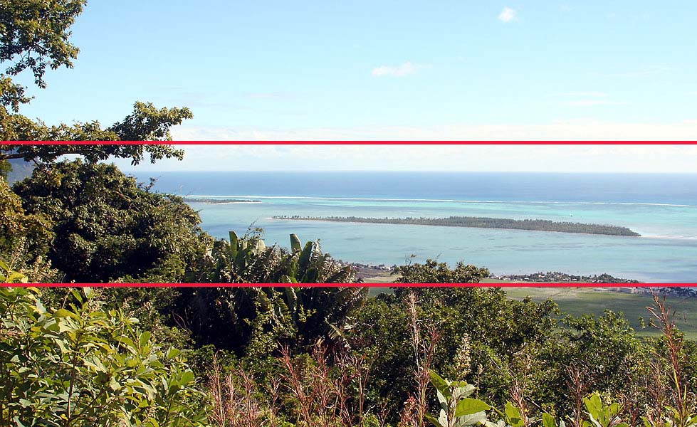 L'anse du b�nitier � l'ile Maurice. 