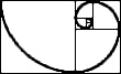Gabarit rectangulaire d'or. 